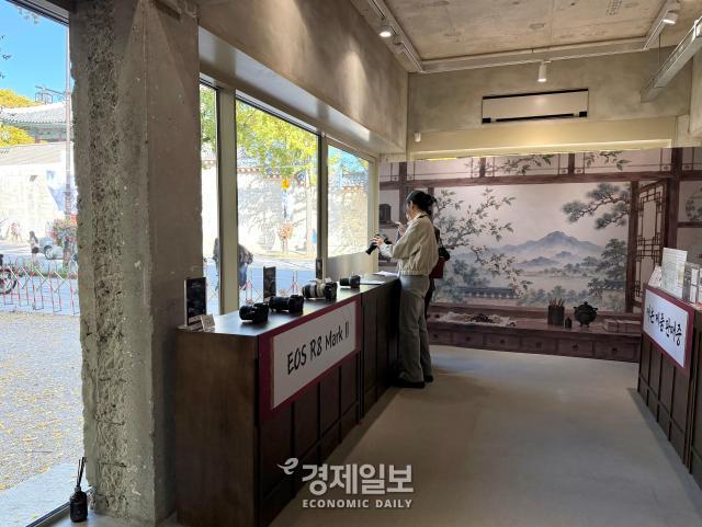 캐논 사진 한방당 체험형 팝업스토어 내부 모습 사진정보운 기자