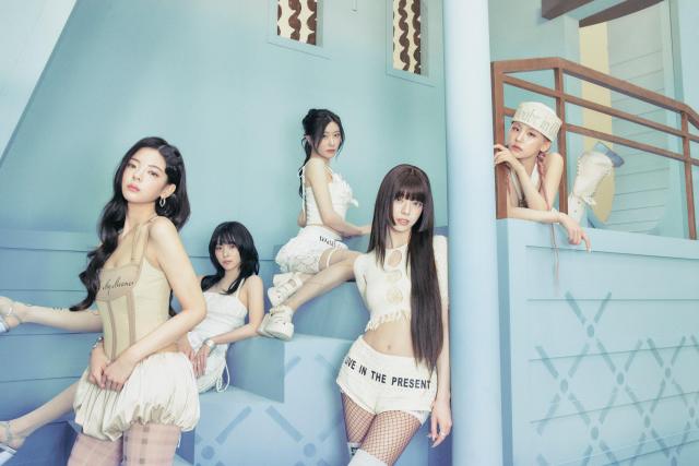 K-pop girl group ITZY poses in a promotional photo for its mini-album Motto released on May 18 2026 Courtesy of JYP Entertainment