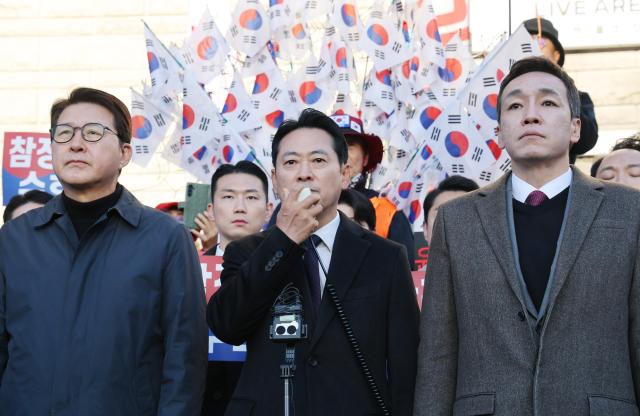 올림픽공원 투표용지 공개검증 관련 기자회견하는 장동혁 사진연합뉴스