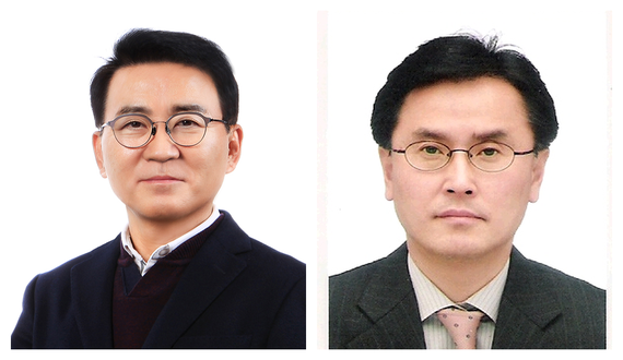 사진 왼쪽부터 이명수 진양오일씰 회장 류상우 풍산에프앤에스 대표이사 사진한국생산성본부 챗GPT 합성