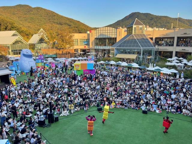 경기 의왕시에 위치한 롯데프리미엄아울렛 의왕점에서 10월 진행한 넘버블록스알파블록스 팝업 전경 모습 사진롯데백화점