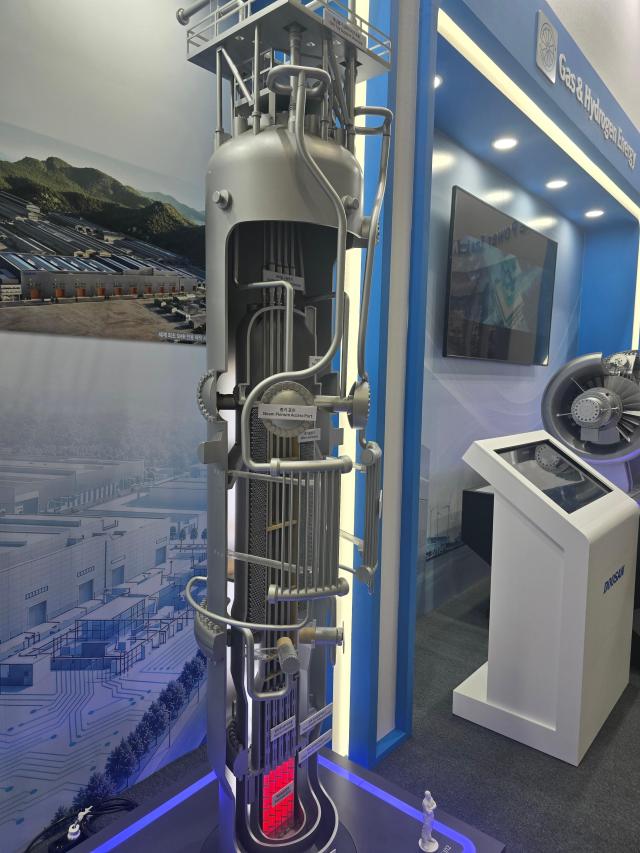 A inside view model of an SMR shown at Doosan Enerbilitys booth at the SEP 2026 held in COEX Oct 28 2026 AJP Kim Dong-young