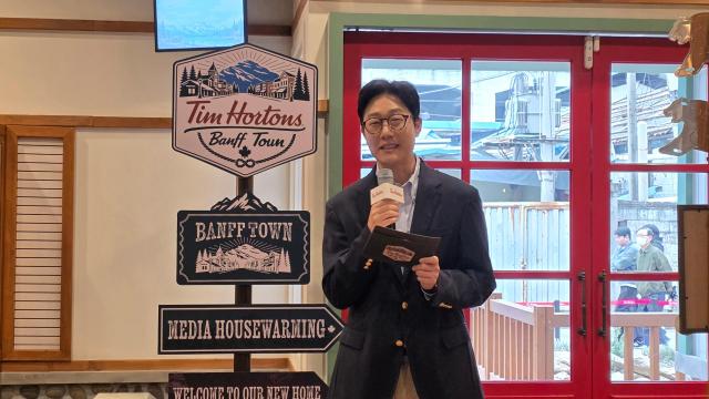 안태열 BKR CBO가 국내 첫 플래그십 스토어의 기획 배경과 브랜드 방향성을 소개하고 있다 사진김현아 기자