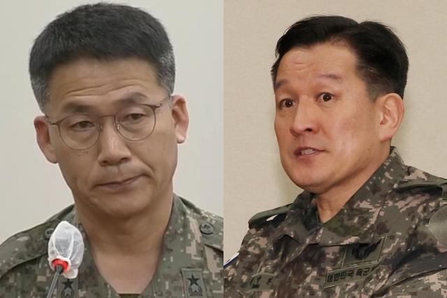 구삼회 전 육군 2기갑여단장준장·왼쪽 방정환 전 국방혁신기획관준장 사진연합뉴스