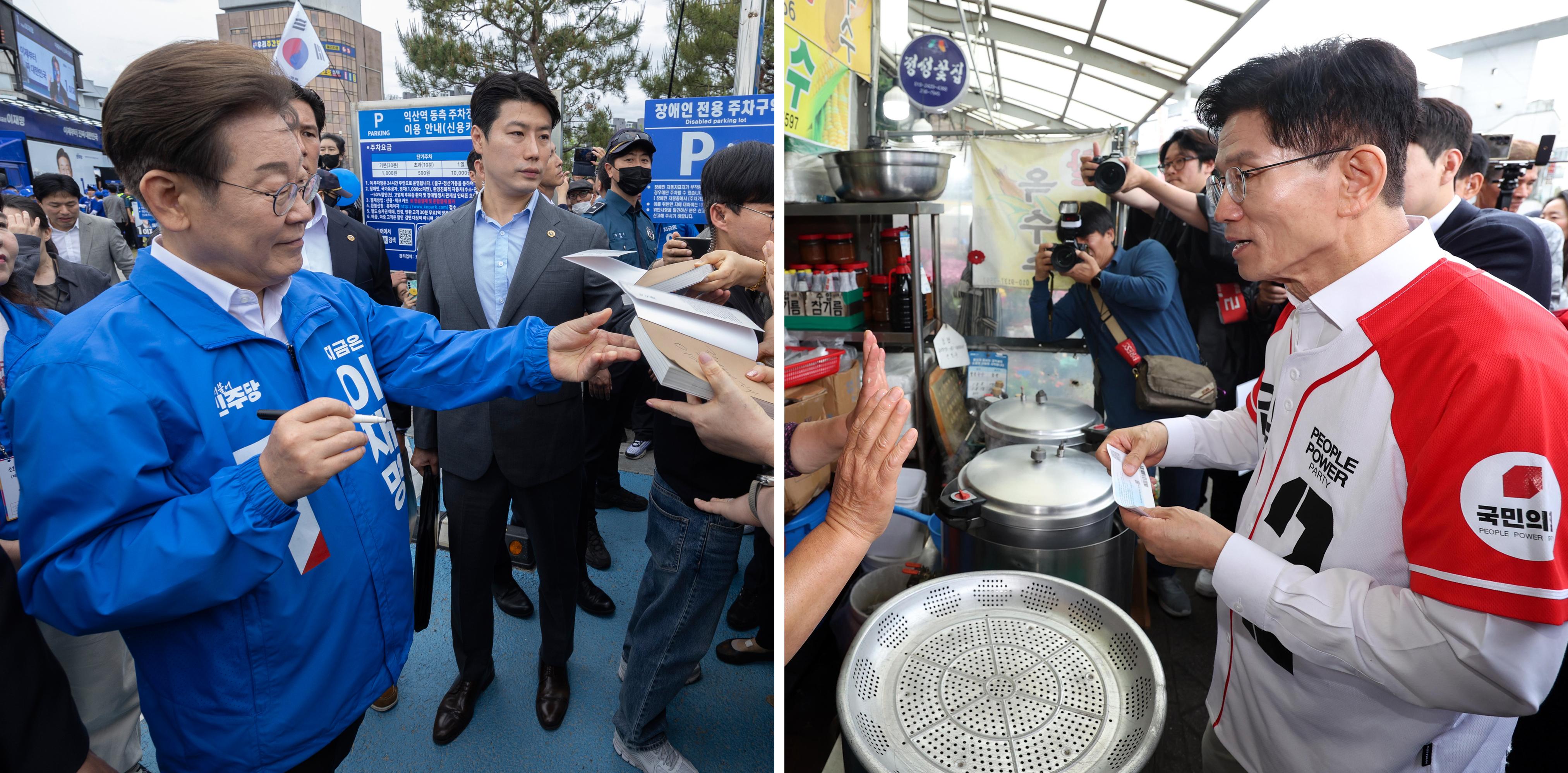 投票日临近选情正酣李在明金文洙攻坚首都圈